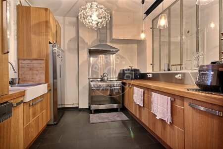 Küche Möblierte wohnung - 106m²  - 2 Zimmer - Place Monge - Paris