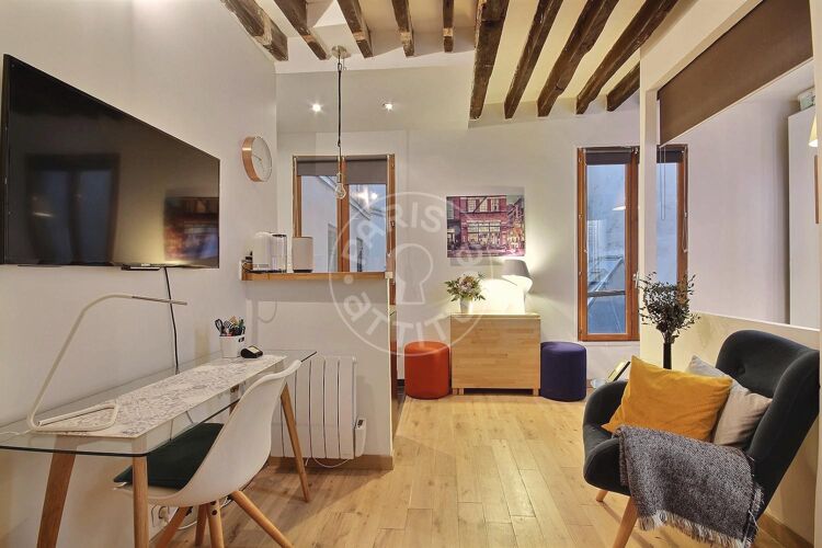 Salon - Studio alcove meublé - Paris 75010 - 13412