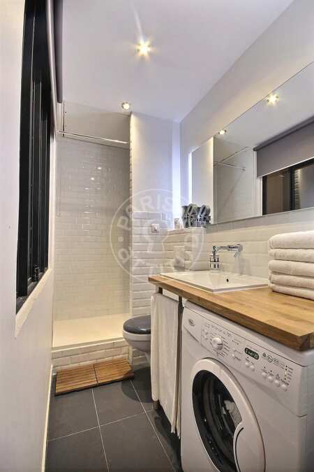 Casa de banho Studio mobilado - 22m²  - Faubourg Saint-Martin - Paris