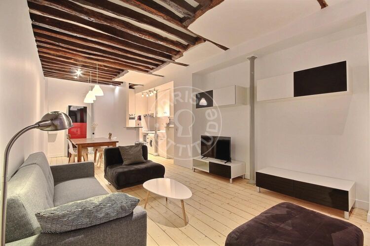 Salon - 1 chambre meublé - Paris 75010 - 13416