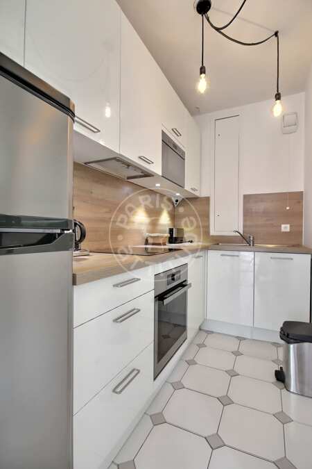 Kitchen Furnished studio - 36m²  - Neuilly-sur-Seine
