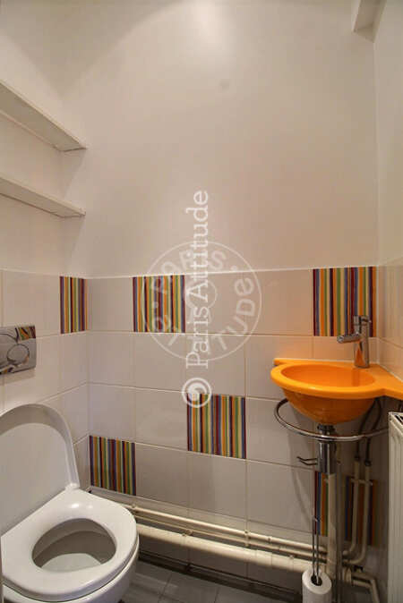 Toilet Furnished apartment - 70m²  - 2 bedrooms - Madeleine - Paris