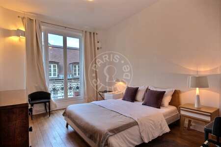 Dormitorio Piso amueblado - 109m²  - 2 dormitorios - Centre George Pompidou - París