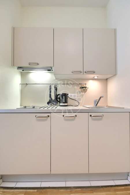 Cuisine Studio meublé - 28m²  - Grands Magasins / La Fayette - Paris