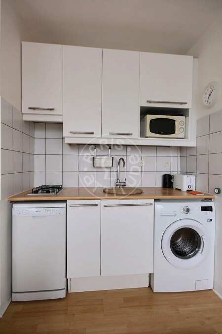 Kitchen Furnished studio alcove - 30m²  - Père Lachaise - Paris