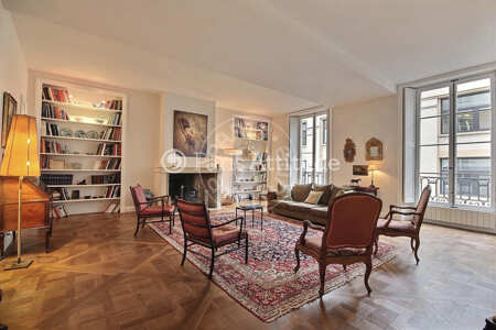 Living room Furnished apartment - 158m²  - 2 bedrooms - Montorgueil - Paris