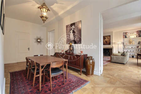 Dining room Furnished apartment - 158m²  - 2 bedrooms - Montorgueil - Paris