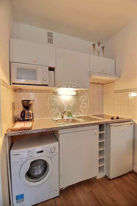 Kitchen Furnished studio - 29m²  - Latin / Saint-Michel - Paris