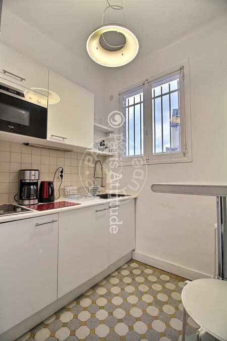 Cuisine Appartement meublé - 44m²  - 1 chambre - Montorgueil - Paris