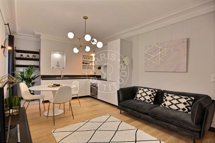Living room - Furnished 1 bedroom - Paris 75005 - 13454