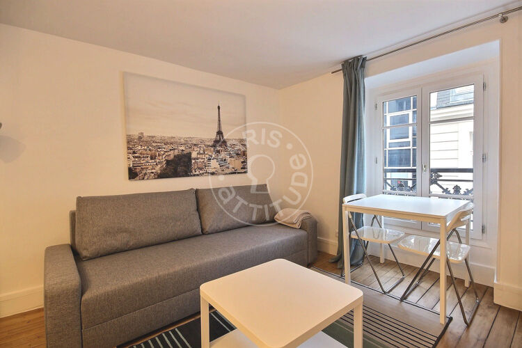 Living room - Furnished studio - Paris 75002 - 13459