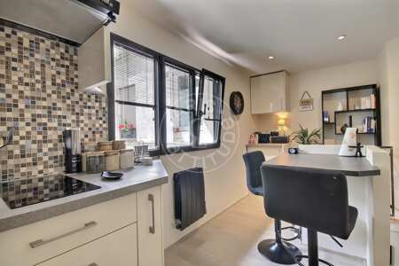 Wohnzimmer Möblierte maisonette - 28m²  - 1 Zimmer - Montmartre / Place des Abbesses - Paris