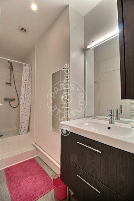 Casa de banho Apartamento mobilado - 27m² - 1 quarto - Bastille - Paris