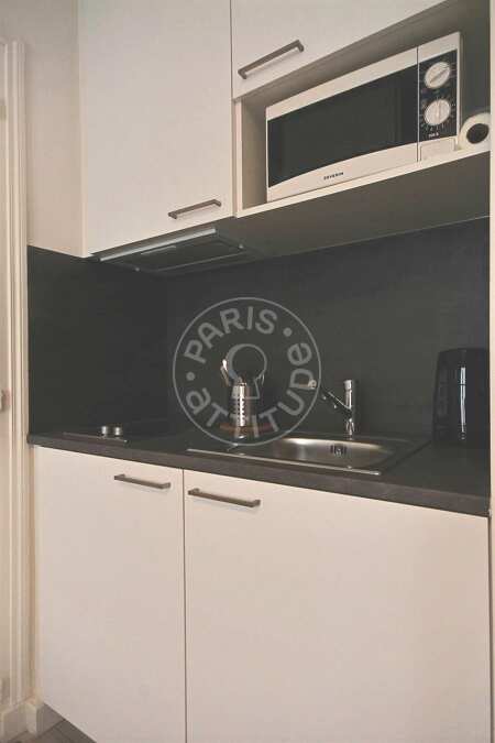 Cuisine Appartement meublé - 23m²  - 1 chambre - Place des Vosges - Paris