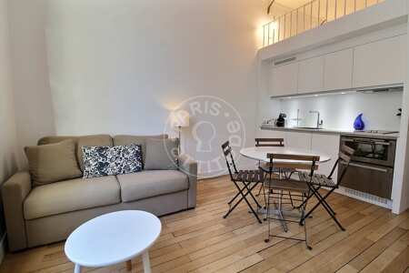 Living room Furnished studio - 20m²  - Musée d'Orsay - Paris