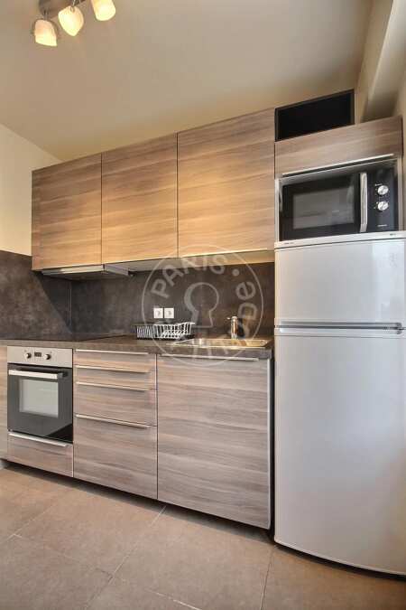 Cocina Piso amueblado - 35m²  - 1 dormitorio - Montsouris - París
