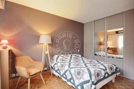 Dormitorio Piso amueblado - 35m²  - 1 dormitorio - Montsouris - París