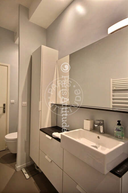 Salle de bain Appartement meublé - 70m²  - 2 chambres - Temple - Paris