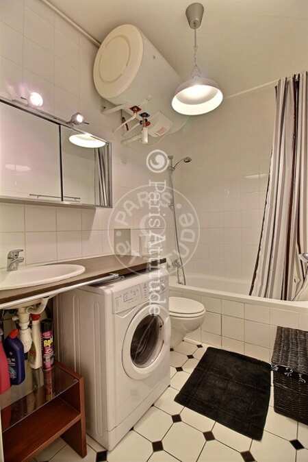 Bathroom Furnished apartment - 30m²  - 1 bedroom - Tour Eiffel - Paris