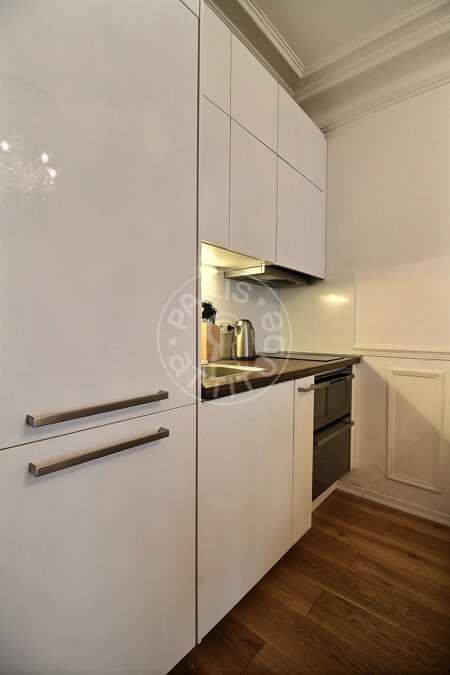 Kitchen Furnished apartment - 34m²  - 1 bedroom - Belleville - Paris