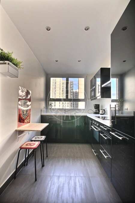 Küche Möblierte wohnung - 50m²  - 1 Zimmer - Place d'Italie - Paris