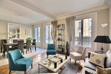 Salón Piso amueblado - 80m²  - 2 dormitorios - Porte Maillot / Palais des Congrès - París