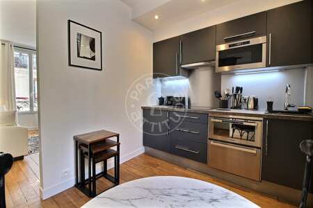 Kitchen Furnished studio - 23m²  - Sacré-Cœur - Paris