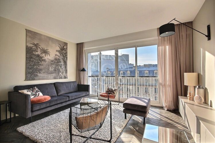 Salon - 1 chambre meublé - Paris 75008 - 13503