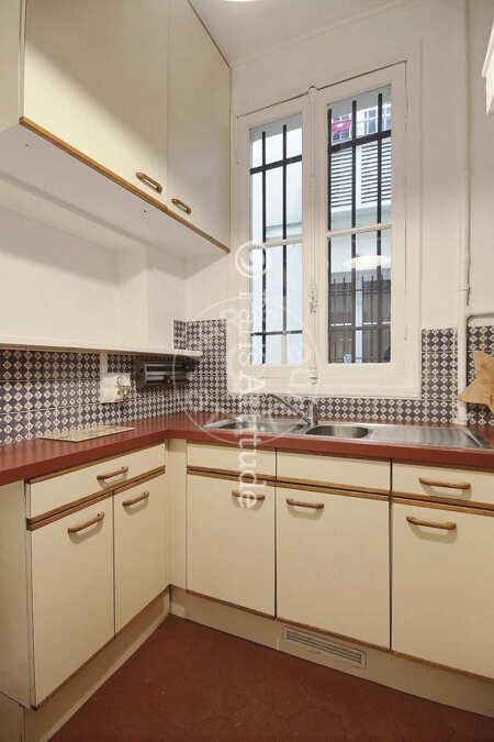 Cuisine Studio alcove meublé - 40m²  - Arc de Triomphe - Paris