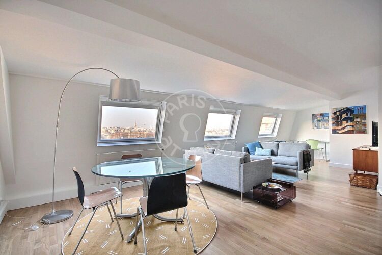 Wohnzimmer - Möblierte 1 Zimmer - Paris 75007 - 13513