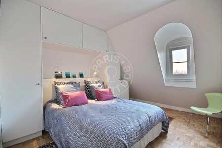 Camera da letto Appartamento arredato - 57m²  - 1 locale - Tour Eiffel - Parigi