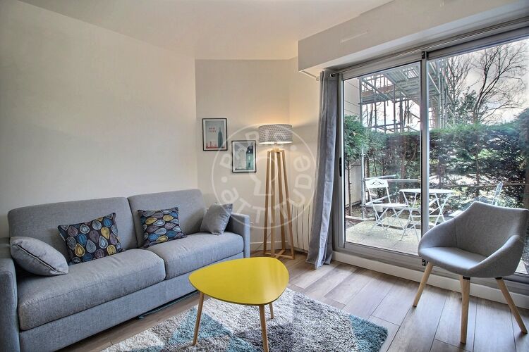Living room - Furnished studio - Paris 75015 - 13516