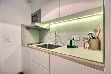 Cocina Estudio amueblado - 25m²  - Tolbiac - París