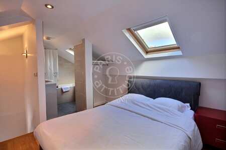 Bedroom Furnished apartment - 30m²  - 1 bedroom - Champs-Elysées - Paris