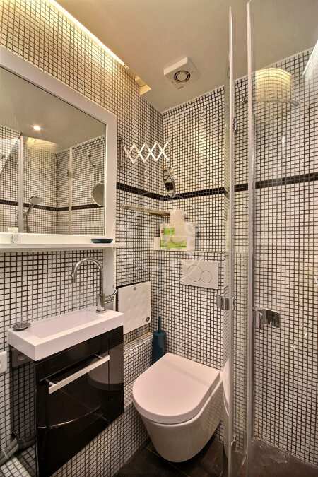 Baño Piso amueblado - 40m²  - 1 dormitorio - Saint-Paul - París