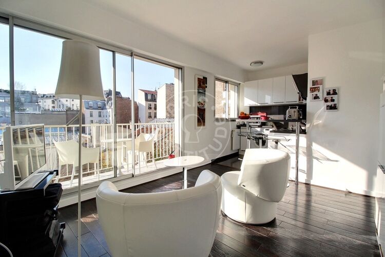 Salon - Studio meublé - Paris 75019 - 13554