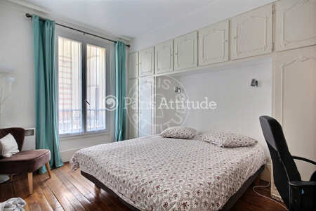 Bedroom Furnished apartment - 38m²  - 1 bedroom - Plaisance / Pernety - Paris