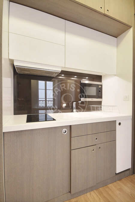 Cozinha Quitinete mobilado - 18m²  - Les Gobelins - Paris