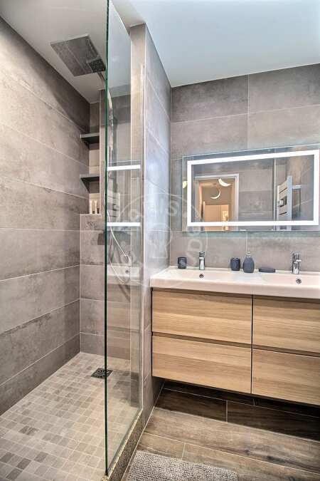 Salle de bain Appartement meublé - 64m²  - 2 chambres - Place Monge - Paris