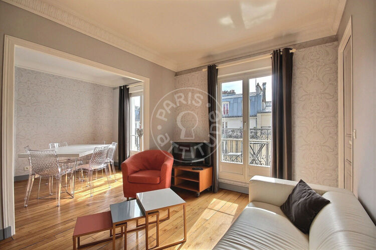 Living room - Furnished 1 bedroom - Paris 75018 - 13570