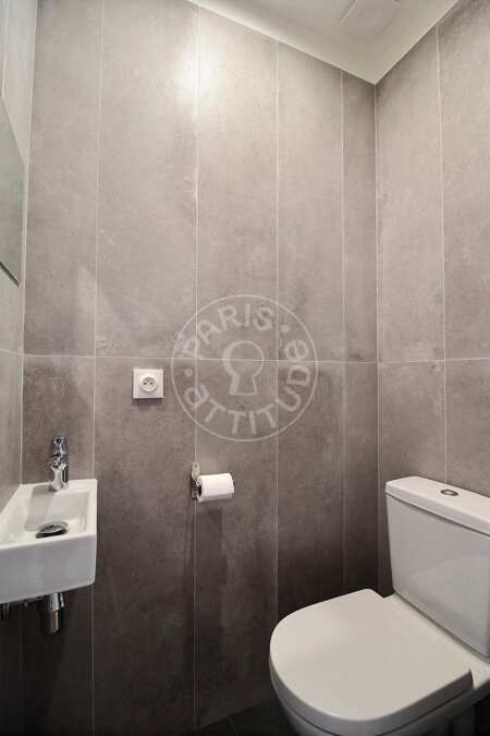 Bagno Appartamento arredato - 42m²  - 1 locale - Strasbourg Saint-Denis - Parigi