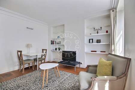 Salon Appartement meublé - 37m²  - 1 chambre - Sacré-Cœur - Paris