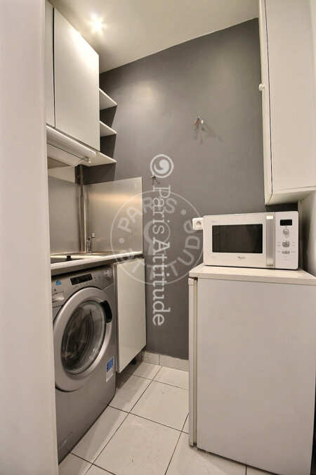 Kitchen Furnished apartment - 26m²  - 1 bedroom - Arc de Triomphe - Paris