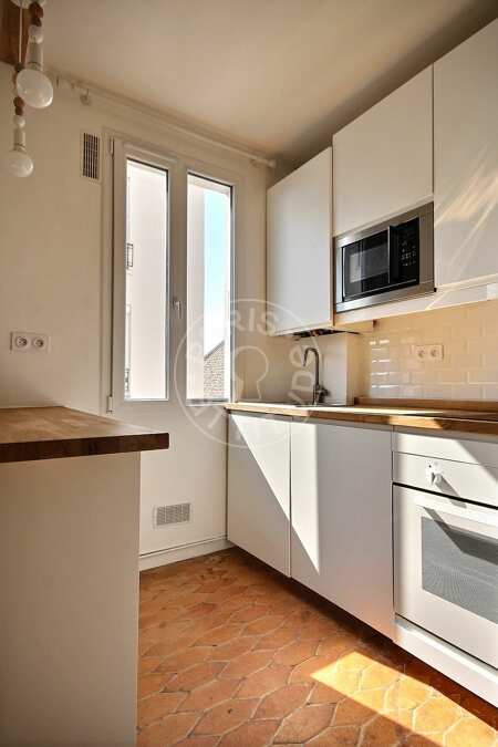 Cozinha Apartamento mobilado - 38m²  - 1 quarto - Gambetta - Paris