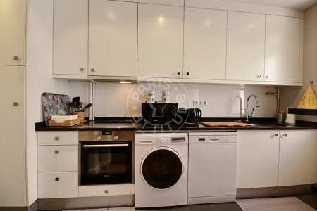 Kitchen Furnished apartment - 42m²  - 1 bedroom - Auteuil - Paris