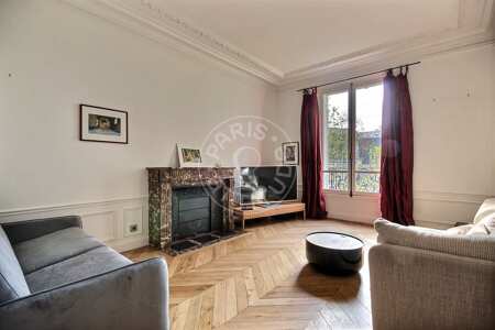 Salon Appartement meublé - 63m²  - 1 chambre - Victor Hugo - Paris