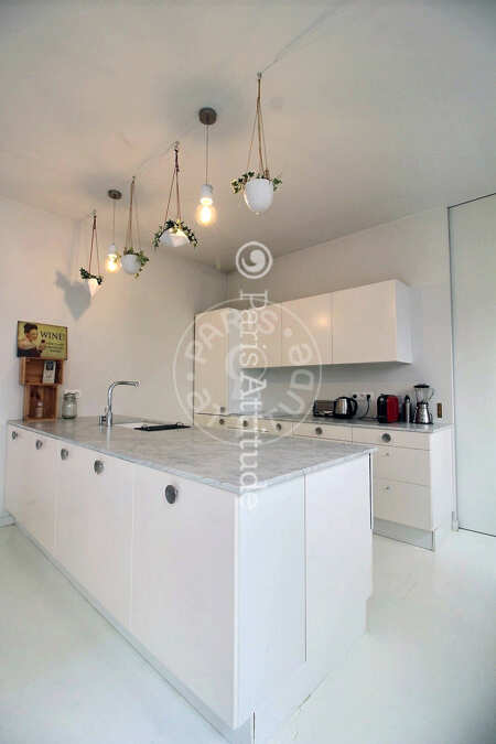 Cuisine Appartement meublé - 91m² - 2 chambres - Temple - Paris