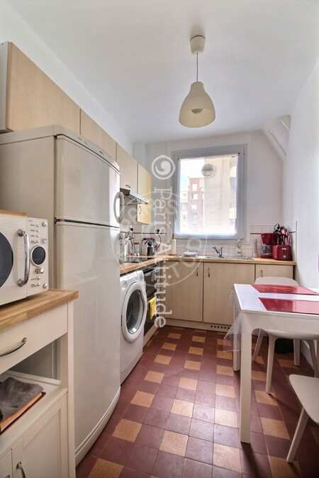 Cuisine Appartement meublé - 42m² - 1 chambre - Parc André Citroën - Paris