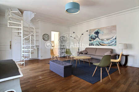 Salon Duplex meublé - 59m²  - 1 chambre - Champs-Elysées - Paris