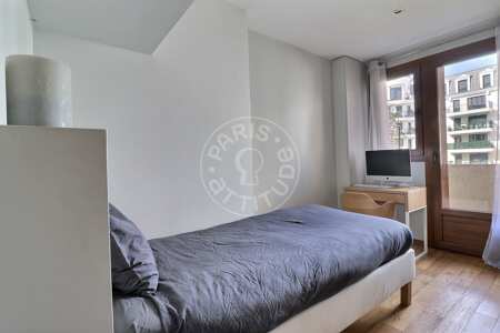 Bedroom Furnished apartment - 47m²  - 2 bedrooms - Puteaux